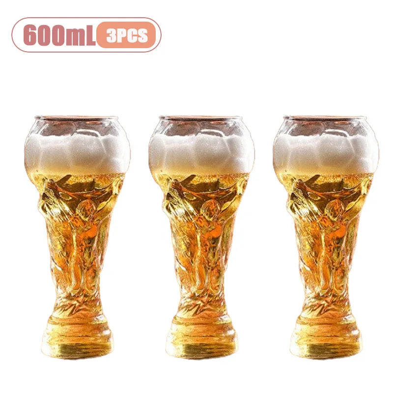 Boccale da birra a forma di trofeo da 600 ml – design calcistico