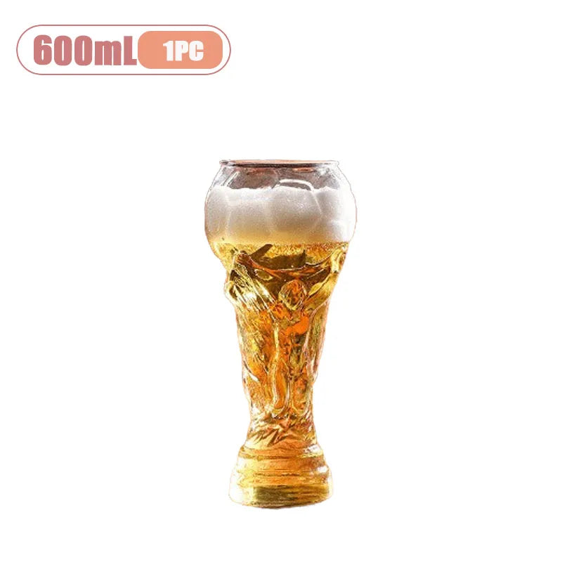 Boccale da birra a forma di trofeo da 600 ml – design calcistico