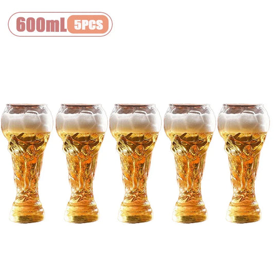 Boccale da birra a forma di trofeo da 600 ml – design calcistico
