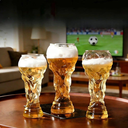 Boccale da birra a forma di trofeo da 600 ml – design calcistico