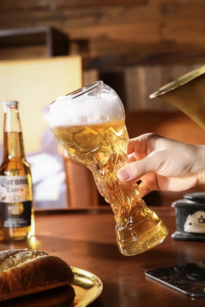 Boccale da birra a forma di trofeo da 600 ml – design calcistico