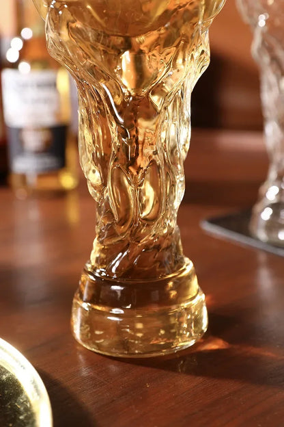 Boccale da birra a forma di trofeo da 600 ml – design calcistico